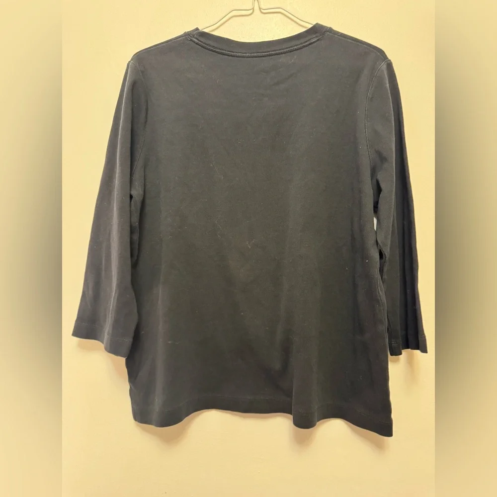Kim Rogers Classic Black Knit Top - Picture 3 of 3